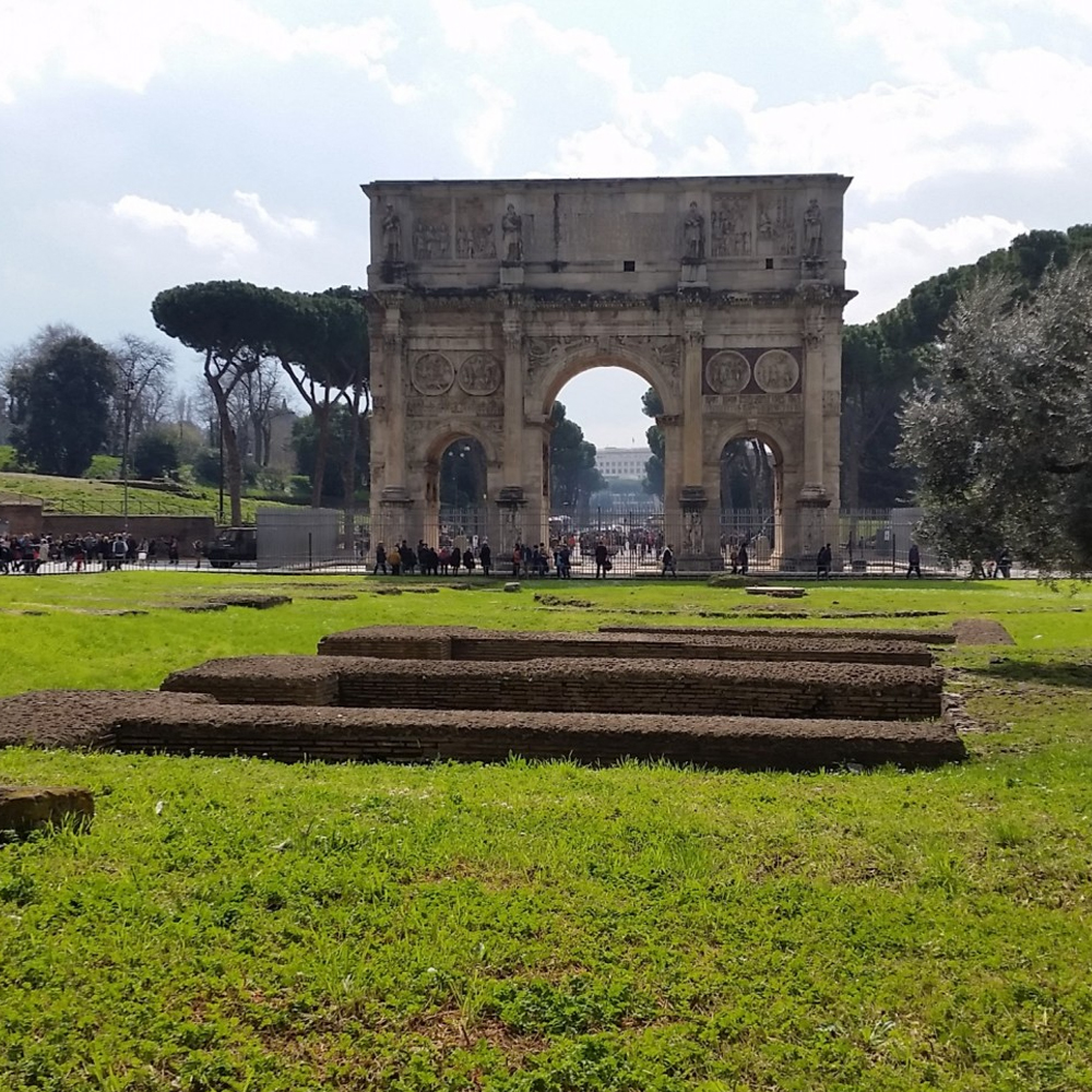 Ancient Rome and Colosseum Arch of Constantine