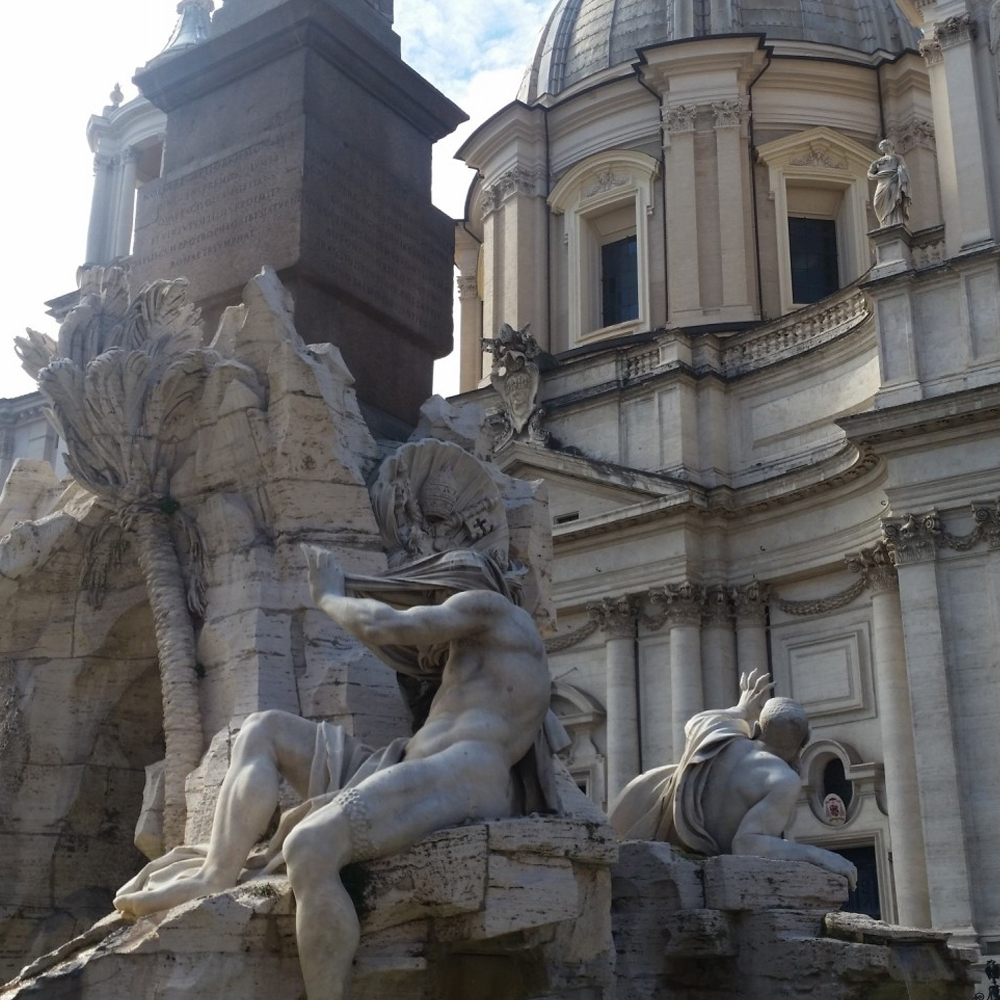 Walking around Rome Rivers Fountain e Sant'Agnese in Agone