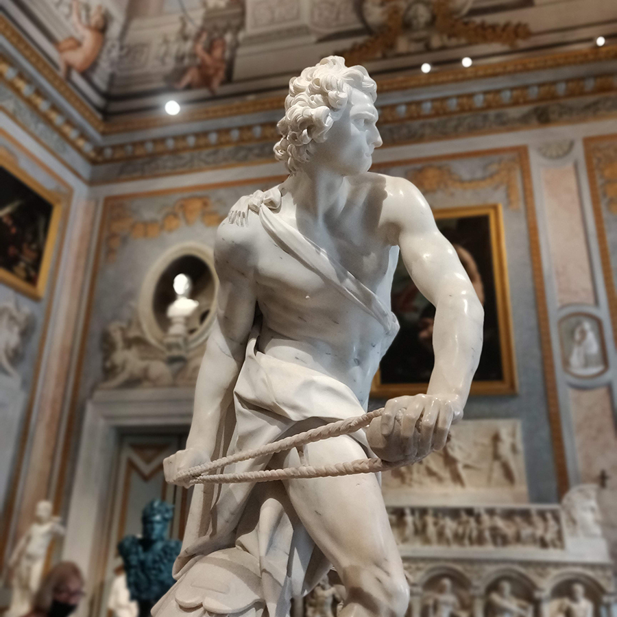 Borghese Gallery David by Gian Lorenzo Bernini